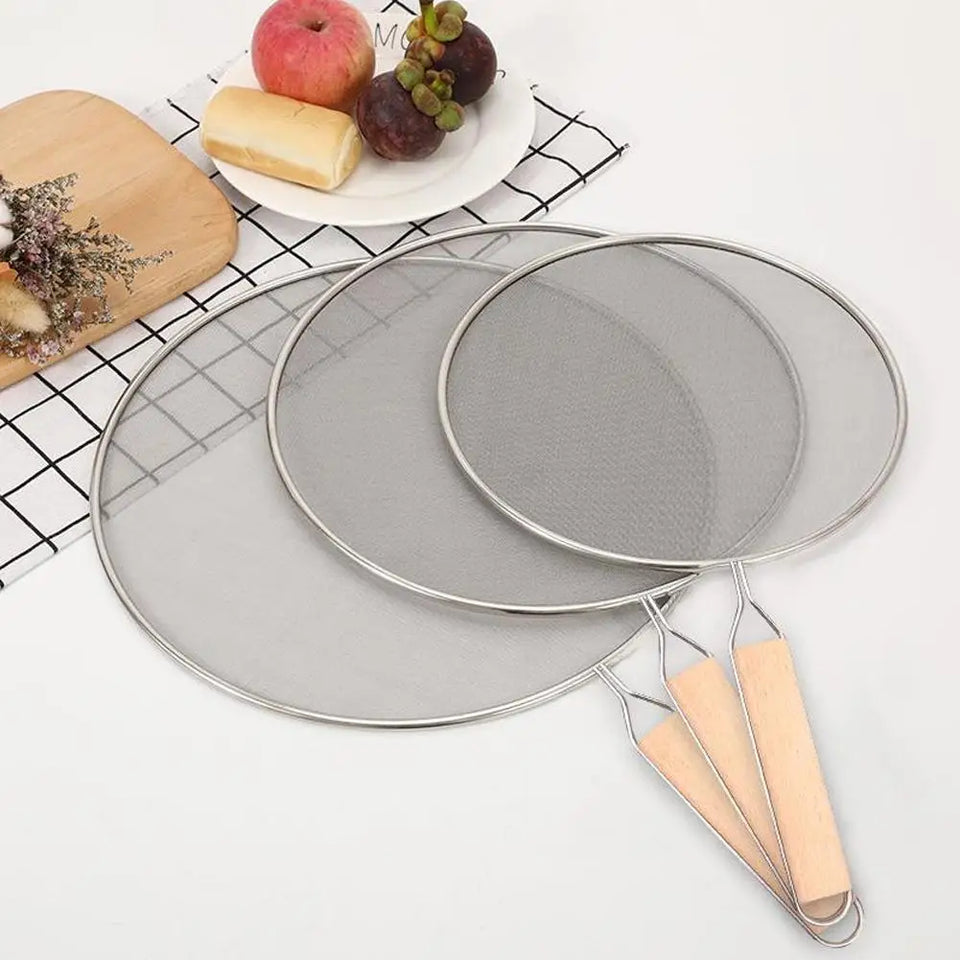 Pot Frying Oil Cooking Cover Kitchen Tools Grease Splatter Screen Guards Mesh Anti Splatter Guard Oil Net Splash Cover Pan