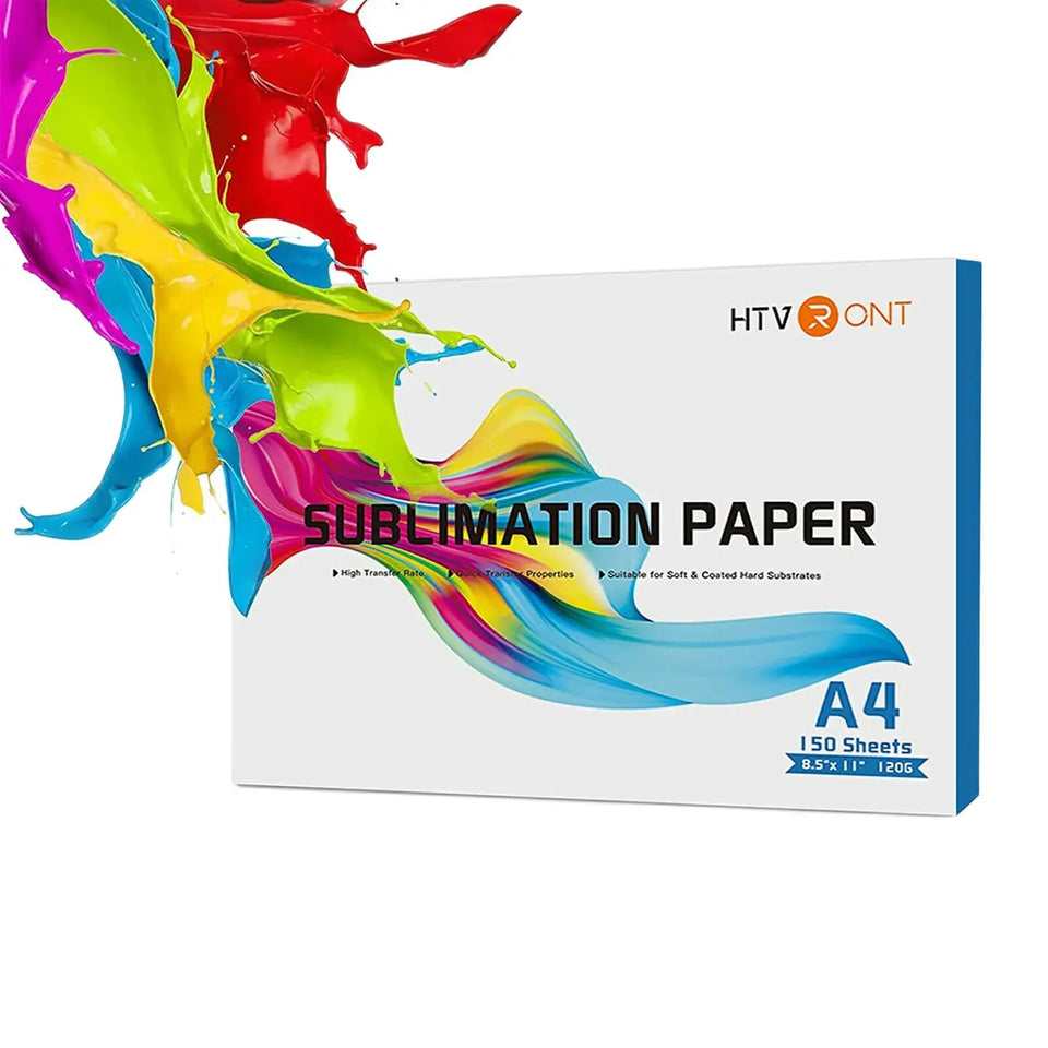 HTVRONT 150 Sheets 8.5 x 11 Inch Sublimation Paper 120g Heat Transfer Paper for Inkjet Printer T-shirt Clothes Printing 21X28cm