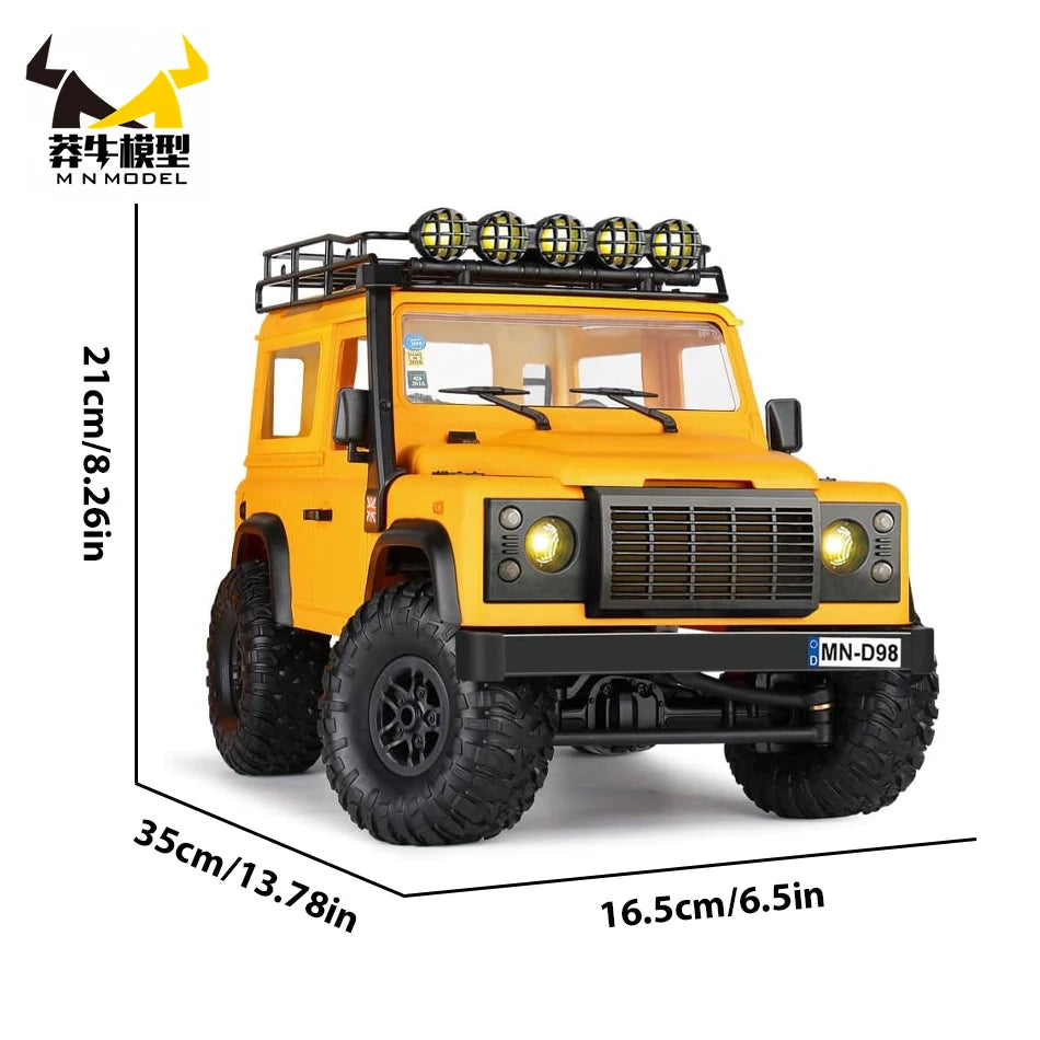 1/12 4WD Off-Road RC Car MN98 MN99S 2.4G Remote Control SUV Electric Climbing Car Toy for Kids Official Licensed Model Guard 90