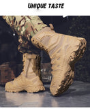 Special Forces Desert Combat Tactical Men's Tall Boots Wear-resistant Training Boots Waterproof Outdoor Mountaineering Sports Cl