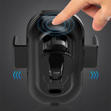 15W Qi Wireless Charger Car Phone Holder CD Slot Mount Stand For iPhone Samsung Cell Phone Support Fast Charging