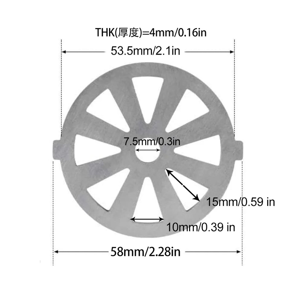 Meat Grinder Pinion Mixer Spare Parts Meat Grinder Knife Stainless Steel Grille for Food Grinder Accessories Kitchen Tool