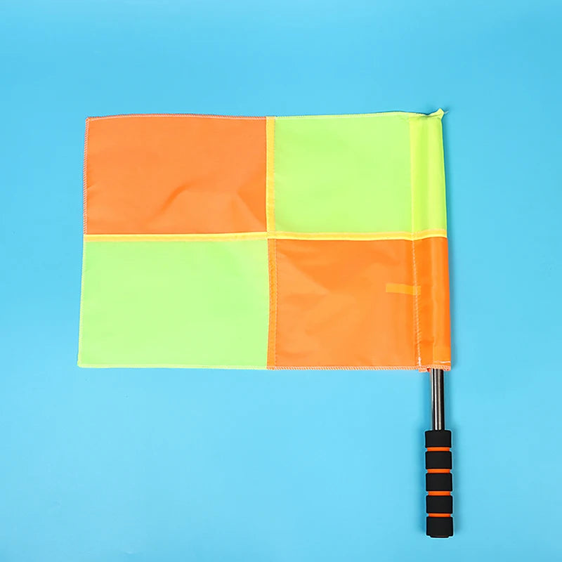 2PCS Soccer Training  Referee Flag For Fair Play Sports Match Football Rugby Hockey Training Linesman Flags