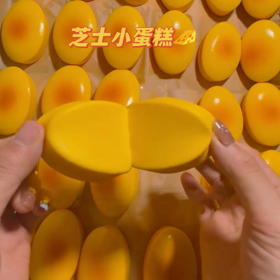 Squishy Cheese Cake Fidget Toys Slow Rising Squeeze Toys Soft Stress Relief Sensory Fidget Toy for Anxiety Squishy Toy for Adult