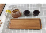 Acacia Wood Coffee Tray Rectangular Food Cup Trays Decorative Wood Plate Dessert Candy Acacia Wood Gongfu Tea Tray