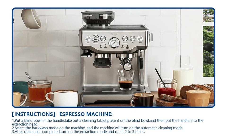 Coffee Machine Cleaning Tablets Remove Coffee Oils Calcium Deposits and Residue 15 Count of Effervescent Tablets