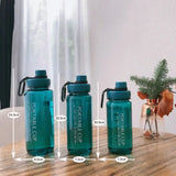 Fashion Drinking Water Bottle 600/800/1000ML Plastic Tea Coffee Cup Large Capacity Water Cup Outdoors