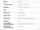 TANKE MTB Wheelset 26 inch Disc Brake MTB single-speed DJ AM Enduro DH Wheelset Hub MTX33/39 aluminum alloy Mountain wheel set