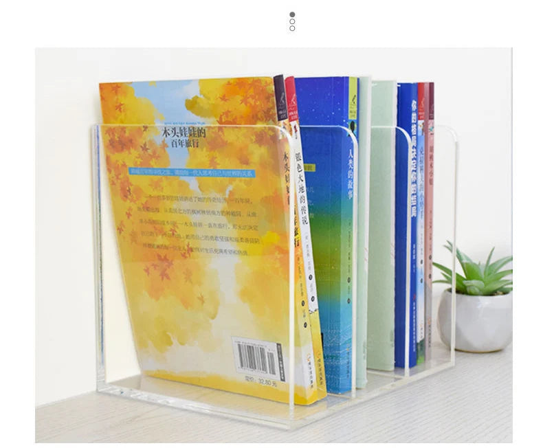 Acrylic File Organizer for Desk,File Holder for Home Office,Book Organizer for Letter,Document,Notebook,Binder,Purse,Mail