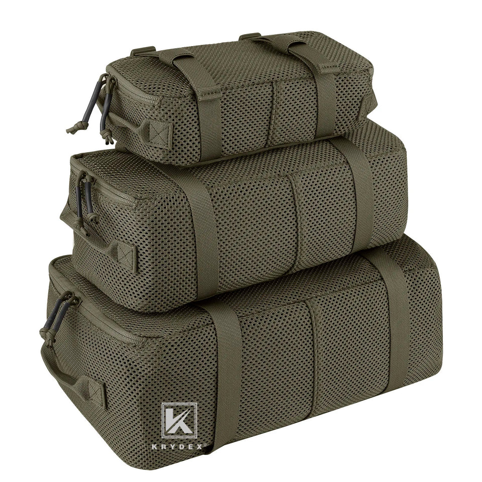 KRYDEX Tactical Modular Pouch Set Outdoor Backpack Organizer Travel Suitcase Packing Cubes Hunting Gear