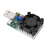 18W 22.5W Electronic Test Load Resistor USB Interface Battery Discharge Capacity Tester with Fan Adjustable Current Module Tool