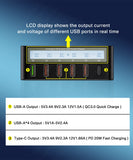 100W USB PD QC Charger Adapter Wireless Charger 6 Ports Fast Charging Station for IPhone 14 13 12 Pro Max IPad, Samsung Huawei