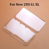 JCD For New 2DS 3DS XL LL Clear Split Shell Transparent Protective Cover Case Screen Film LCD Screen Protector
