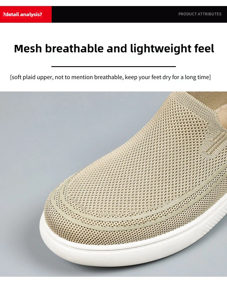 Men's Spring New Knitted Breathable Single Shoes, Dad's Shoes, Men's Casual Shoes, Comfortable Men's Shoes  sneakers