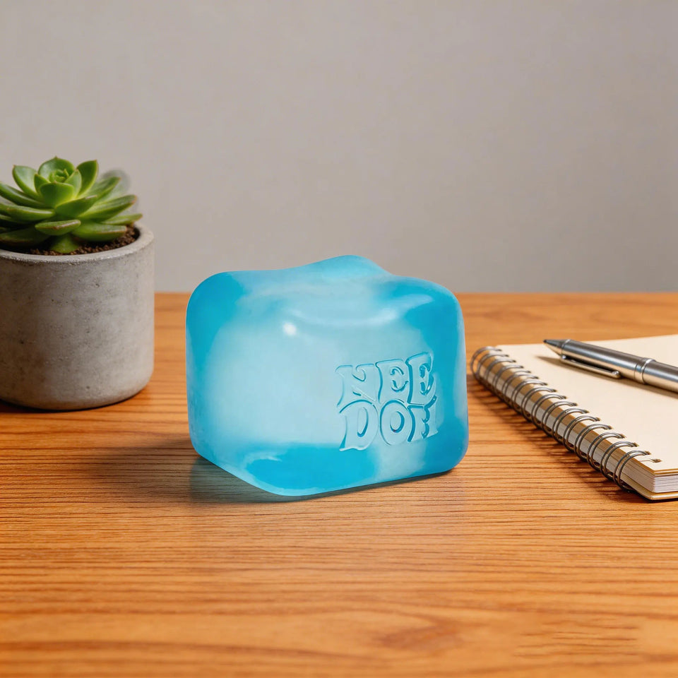 ### Nee Doh Nice Cube Super Solid Squishy Stress Relief Toy Soft Squeeze Fidget Toy for Office Anxiety Relief Kids Adults Gifts