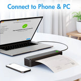 Portable Printers Wireless Inkless Thermal A4 Label Maker US Letter/A4/A5/B5 Android iOS Phone & Laptop For Travel Office School