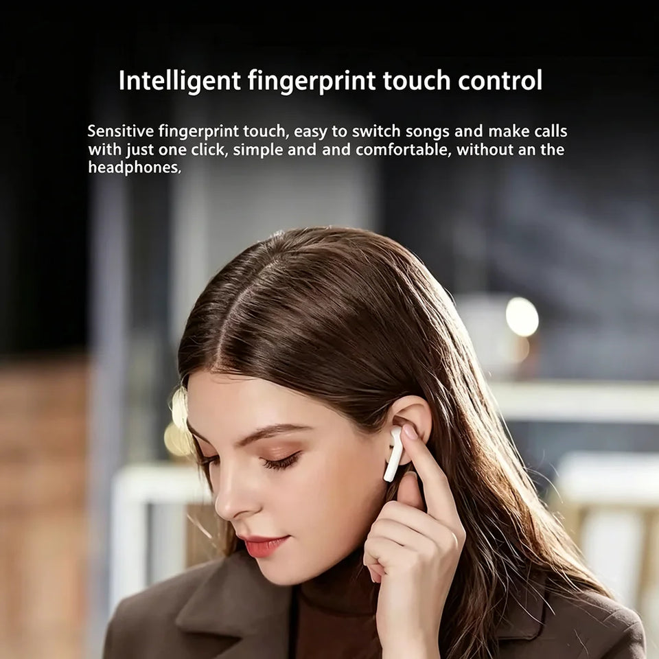 TWS Wireless Bluetooth Earphones ANC Noise Reduction earbuds With Microphone for iOS Android PC