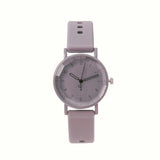 Fashion Women's Pink Minimalist Watch Silicone Strap Quartz Wristwatch Elegant Ladies Watches
