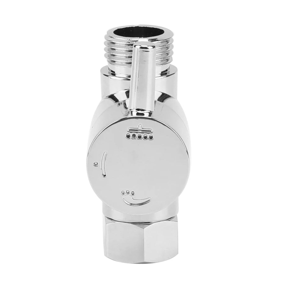 Shower Head Diverter Valve Anti-scratch Shower Arm Splitter Corrosion Resistant 3-Way Shower Arm Diverter Bathroom Accessories