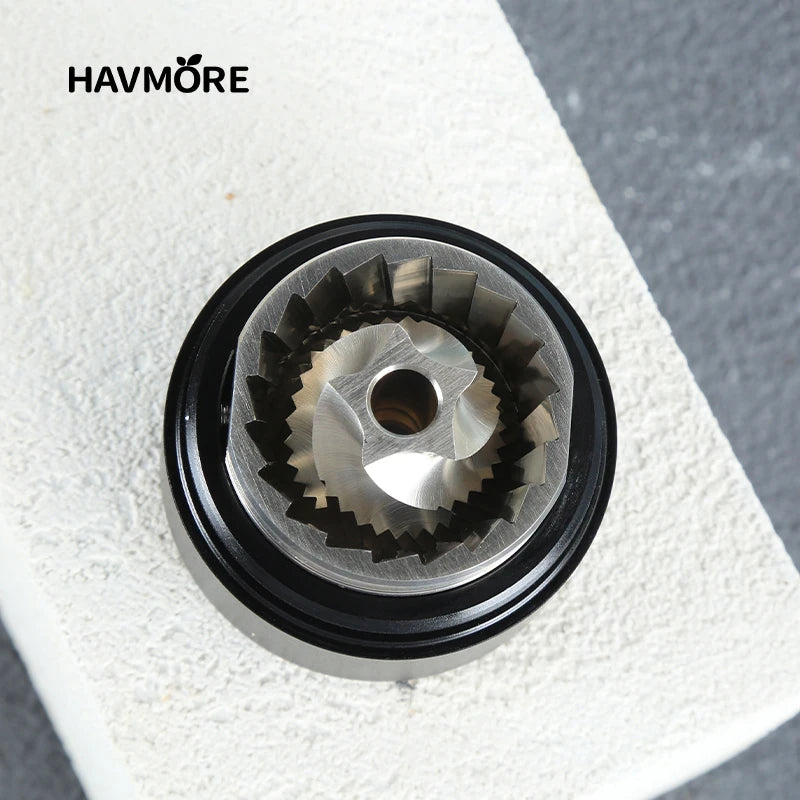 HAVMORE Upgrade Manual Coffee Grinder CNC Professional Stainless Steel Diamond Adjustable Manual Burr Coffee Bean Grinding