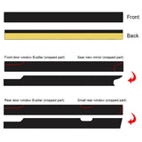 Car Window Waterproof Protector Seal Weatherstrip Edge Trim for Car Door Glass Window Rubber Sealing Strip Auto Rubber Seals
