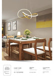 Personalized and Creative Clover Restaurant Pendant Light Nordic Modern and Minimalist Restaurant Hotel Art Bar LEDCeiling Light