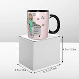 Pink Doctor Nurse Coffee Mugs DIY Customized Enfermera En Apuros Ceramic Milk Tea Mug Cup