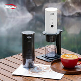 IKAPE Portable Coffee Machine Fit Capsules Ground Coffee Handheld Coffee Maker Manually For Camping Hiking No Heating Function