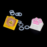 New 108pcs Silicone O Ring Switch Dampeners Damper Shock-Absorbing Silence Under Key Caps For Mechanical Keyboard
