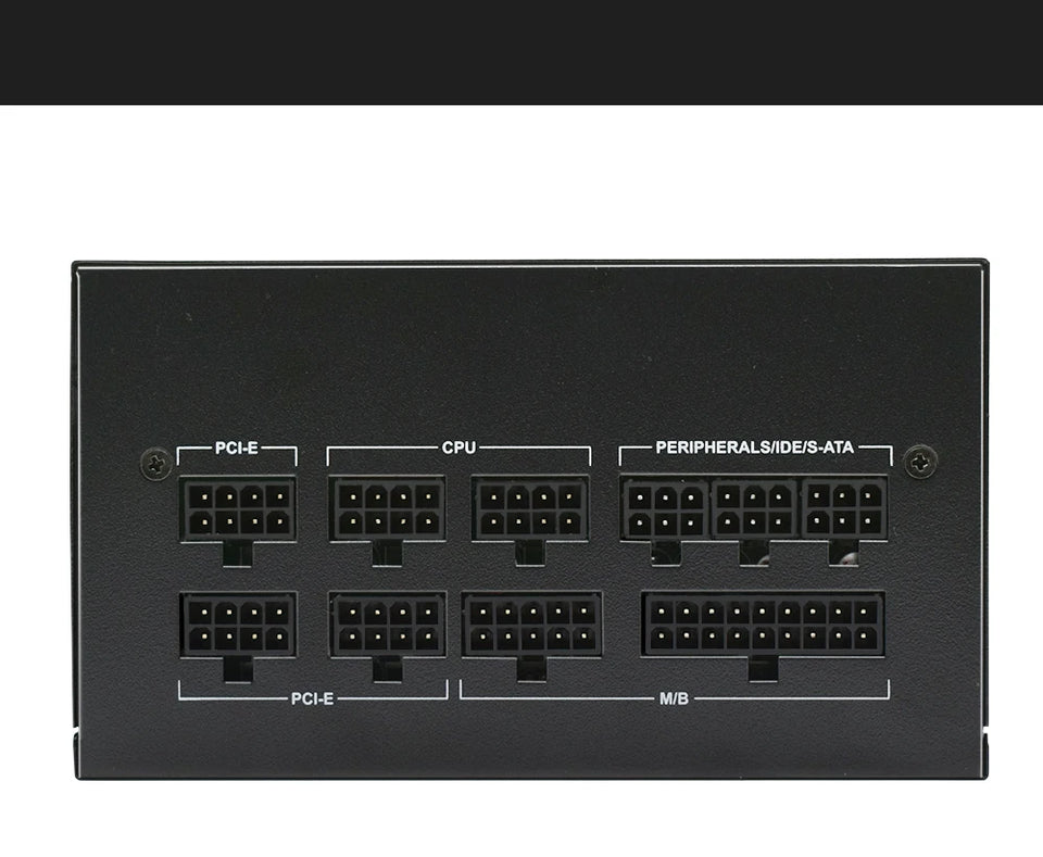 JULONGFENGBAO ATX 850W Full Modular RGB 80Plus Gold 20+4Pin 12V PSU Professional E-Sports Video Game Computer PC Power Supply