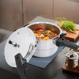 Aluminum Pressure Cooker with Steaming Plate Pressure Cooker Household Stovetop Pressure Canner for Gas and Induction Stoves