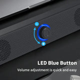 Wireless Bluetooth and PC Soundbar Wired Speaker USB Powered Soundbar for TV Pc Laptop Gaming Home Theater Surround Audio System
