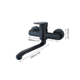 KEMAIDI Antique Brass Bathtub Basin Sink Mixer Tap Single Handle Wall Mounted 360 Rotated Bathroom Basin Sink Mixer Faucet
