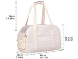 Pink Lace Cat Carrier Pet Backpack Breathable Small Dog Bag Shoulder Handheld Outing Pet Seat Carrier Pack Puppies Breathable