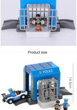 Set Police Thief Catching Building Block Suit Compatible With Wooden Train Track Plastic Police Station Children's Toys Gifts