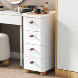 Narrow Space Storage Cabinet Drawer Style Kitchen Bathroom Multi-layer Organizer Shelf Wall Mounted Rectangular Plastic Storage