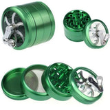 40mm Metal Grinder and Crusher: 4-Layer Hand Crank with Metal Handle - Suitable for Grinding Herbs, Spices, Cinnamon, Ginger
