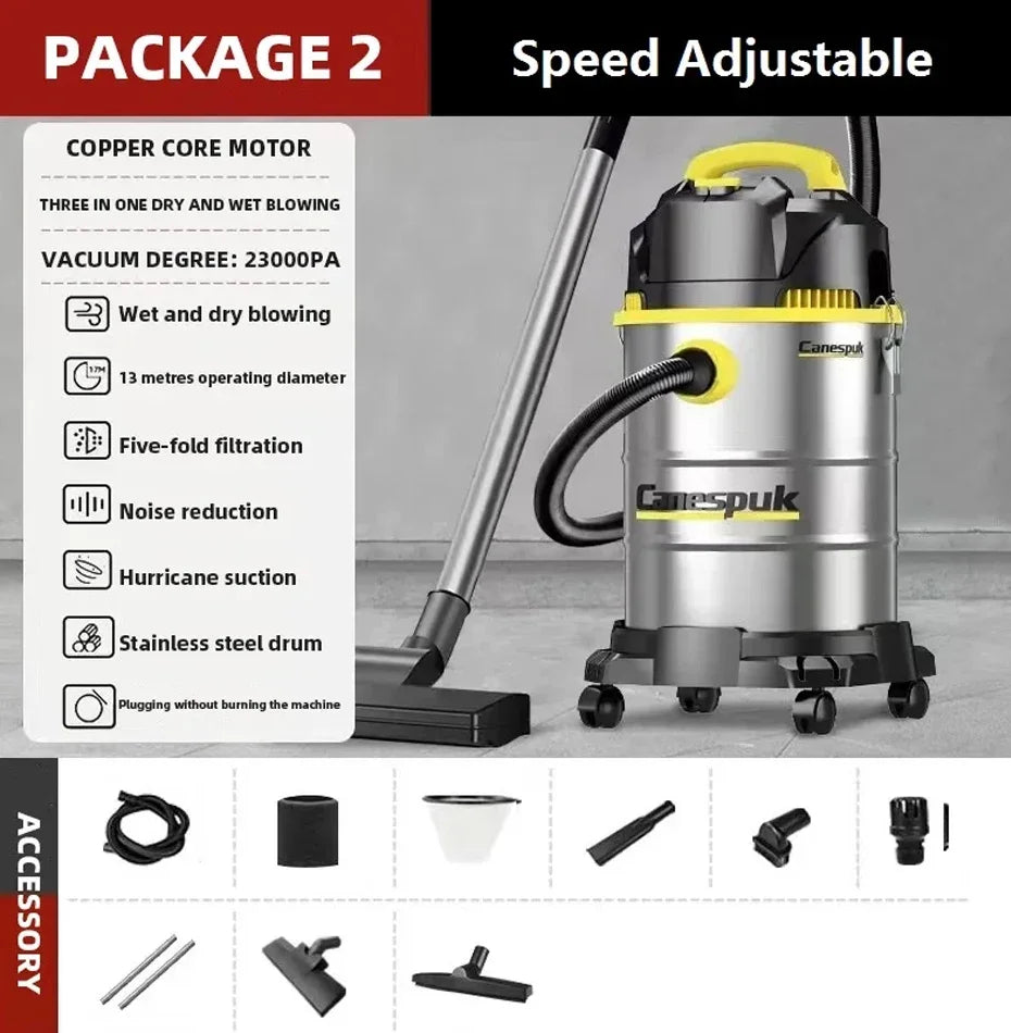 25L/40L Wet And Dry Blowing 3 in 1 Vacuum Cleaner High Power Car Wash Shop Hotel Household Commercial Industrial Vacuum Cleaner