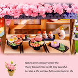 Coffee Shop Wooden Mini Doll House DIY Small House Kit  3D Puzzle Assembly Toy Miniature Dollhouse With Furniture Lighting Gifts
