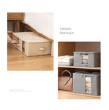 Tianzong Closet Comforters Zipper Storage Box Wardrobe Clothes Organizers with Lid Fabric Cube Home Wardrobe Folding