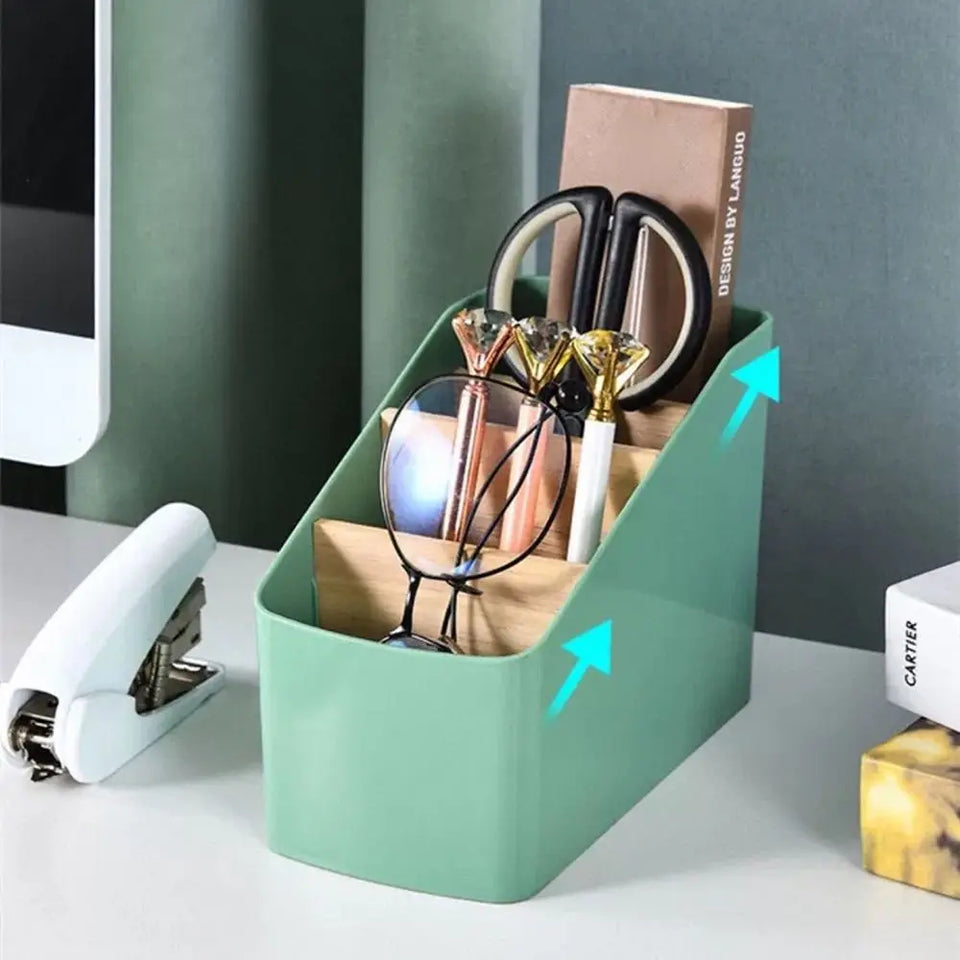 Remote Control Organizer TV Remote Holder For Table Multipurpose Desktop Storage Box Bedroom Living Room Organizer