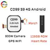 Original CD99 S16 S9 Smart Watch 2.26 inch Amoeld 8GB RAM AMOLED Wifi GPS 128GB ROM Position APP Download Smartwatch Men Women