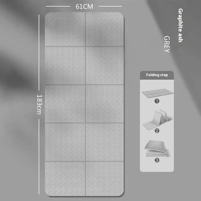 Folding Yoga Mat Thickened Fitness Exercise Adult And Children's Home Anti-slip Skipping Rope Outdoor Midday Rest Mat