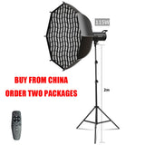 SH 115/135W LED COB Video Light Photography Lamp With Tripod Softbox Remote Control Video Light For Skit Video Photography