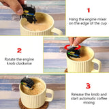 Mini Boat Motor Coffee Stirre Novelty Fun Drink Mixer Creative Kitchen Gadget for Coffee Tea Cocktail for Home Bar Accessories