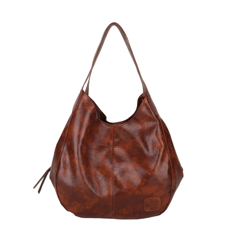 Womens Hand Bags Soft PU-Leather Shoulder Bags Ladies All-Matching Shopping Dating Bag Large Capacity Crossbody Bag Gift