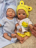 AnjoDoll 10Inch Silicone Girls Whole Body Soft Solid Silicone Reborn Doll Handmade Painted Washable Play Dolls Toys For Gifts