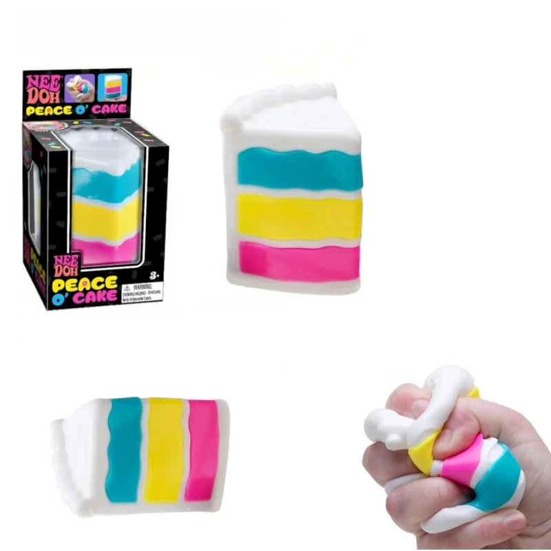 Toy cake stress relief Fidget toy sensory squeezing plush toy education puzzle anti anxiety children adult toys