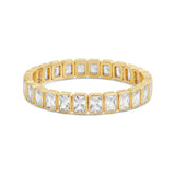 New Arrivals Geometric Bohemian Rainbow Cubic Zirconia Stretchy Stretch Tennis Bracelet Fashion Gold Plated Jewelry For Women