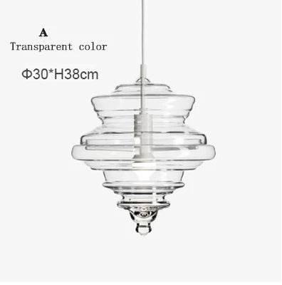 La Scala pendant lamp Modern Simple revolving glass light fixture Bar Dining Room Lamp Art Lighting Coffee bedroom bedside light